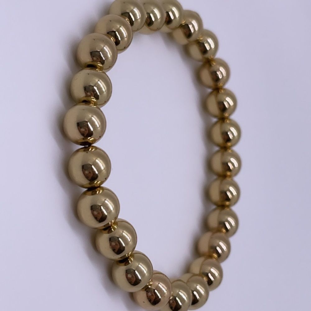 NWT Wool + Pepper Co. Gold Beaded Bracelet - Picture 3 of 5